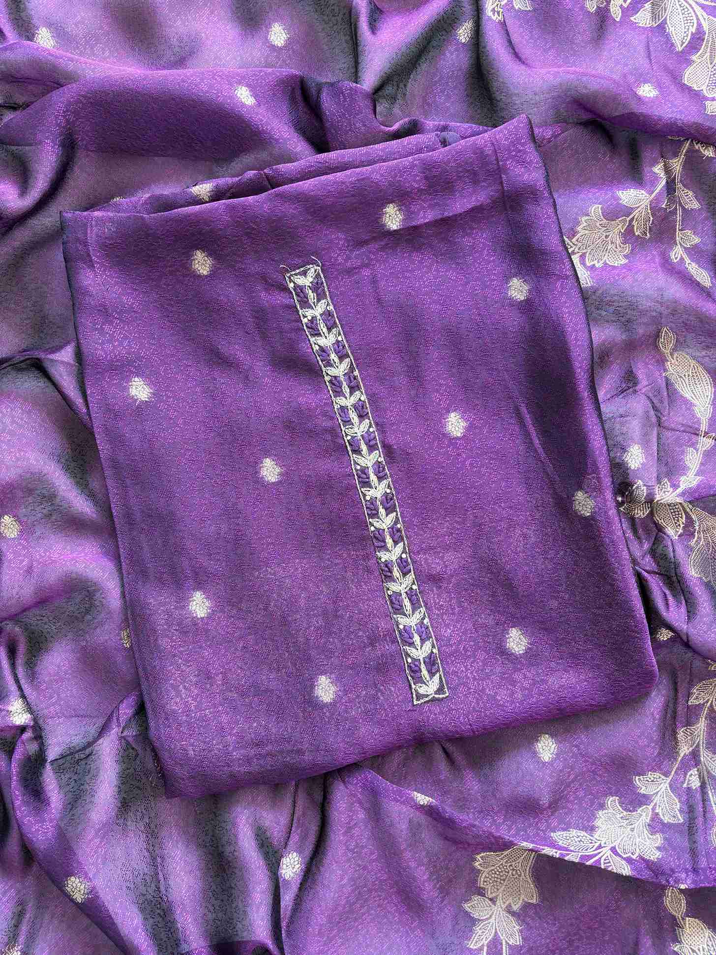 Jacquard unstitched suit - The Zareesh