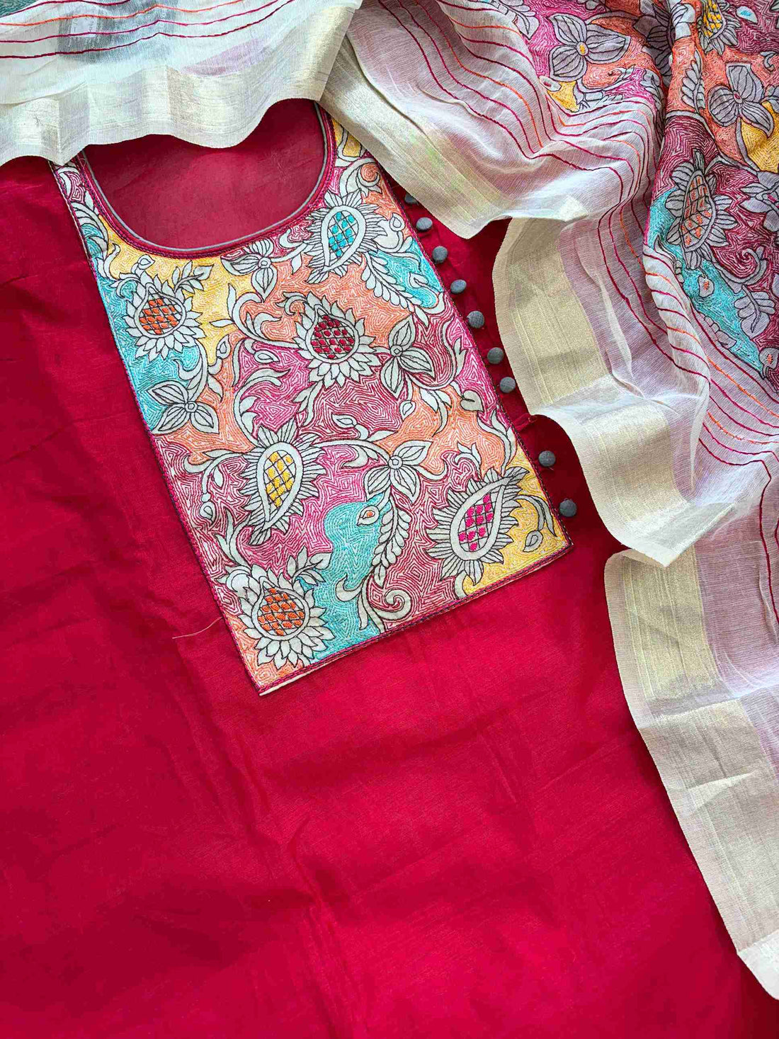 Formal Chanderi Unstitched suits