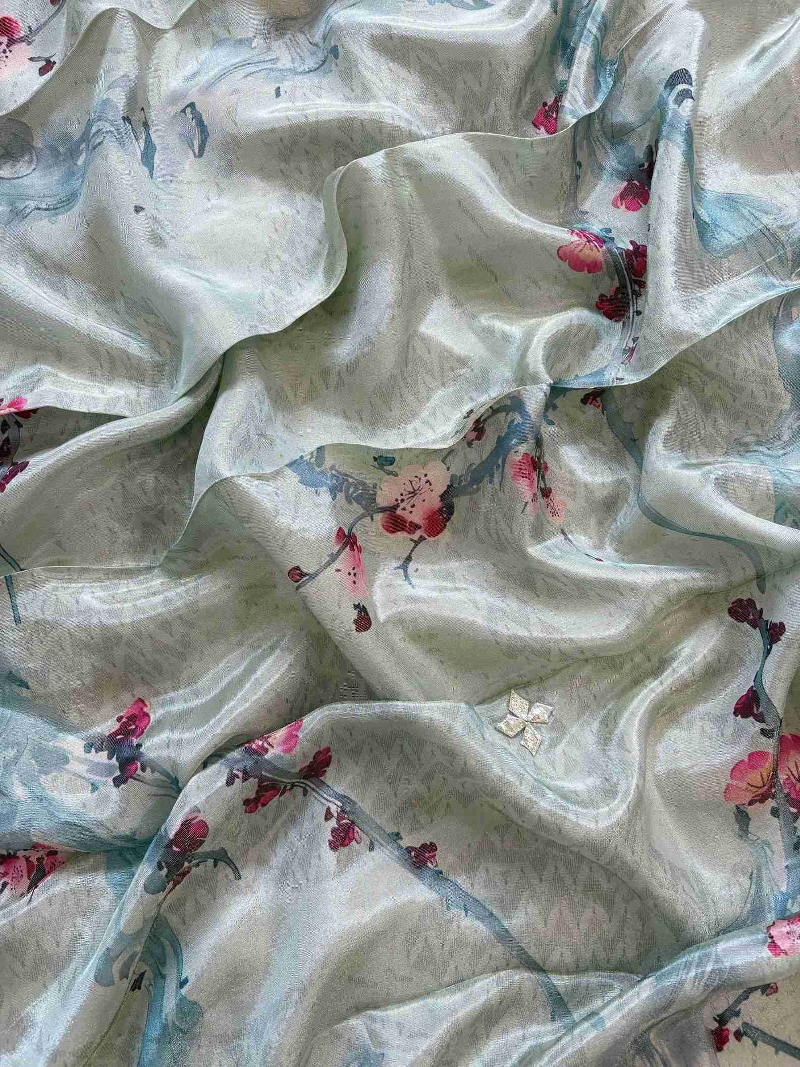 Designer gota patti unstitched suit - The Zareesh