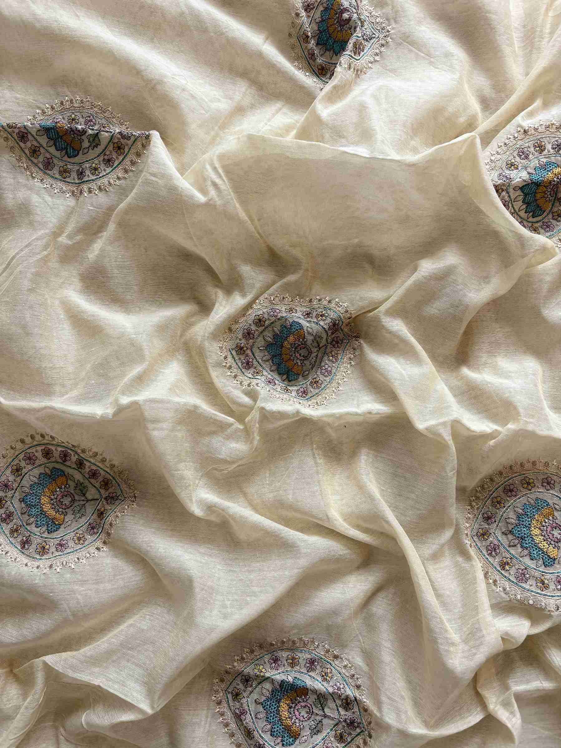 Premium quality chanderi silk Unstitched suits - The Zareesh