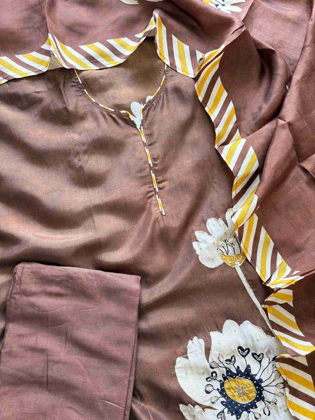 Russian Silk Digitally Printed unstitched suit - The Zareesh