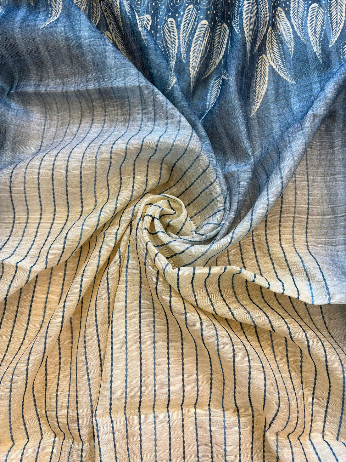 Tussar Art unstitched suit - The Zareesh