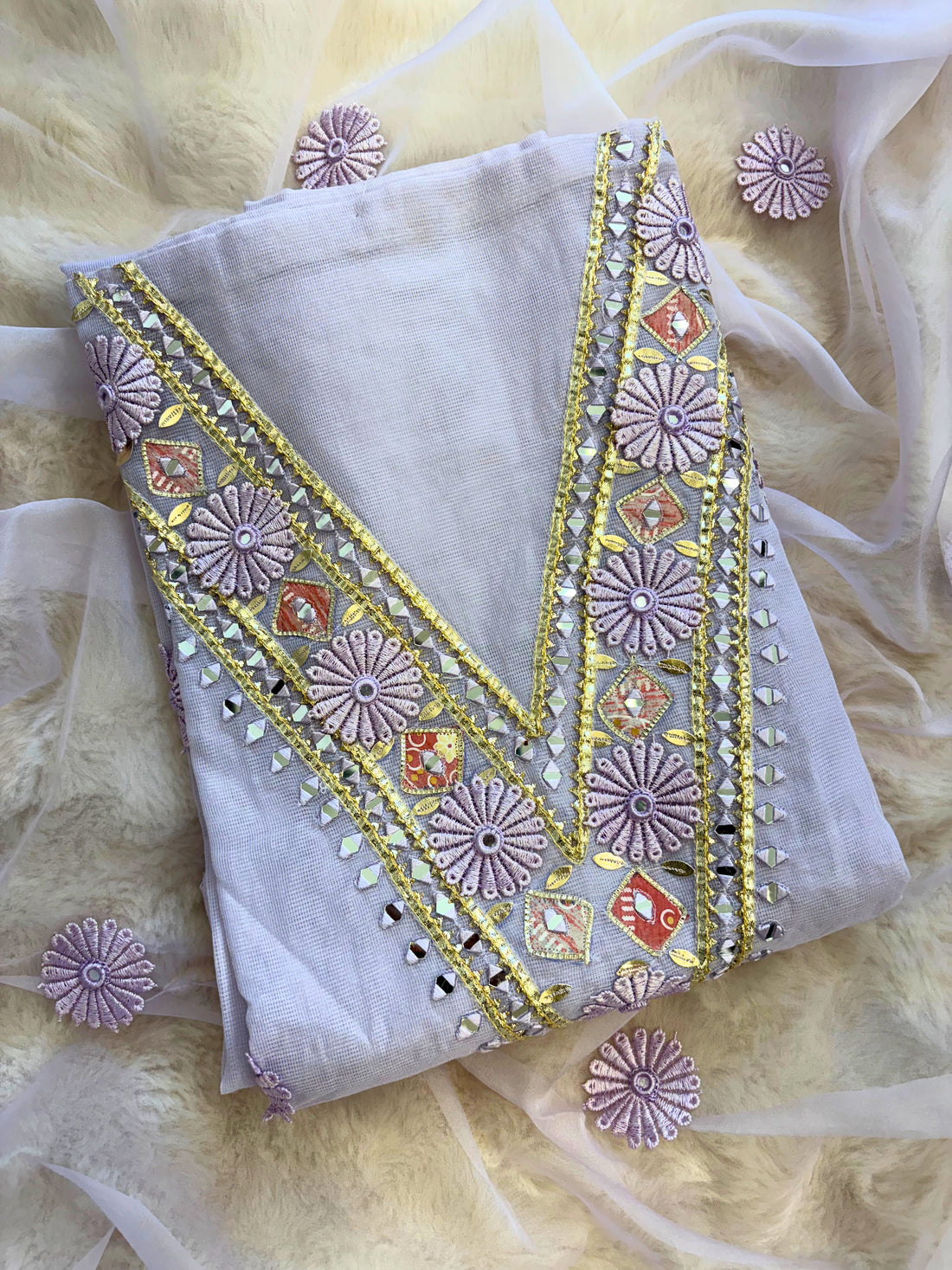 Kota doriya designer unstitched suit - The Zareesh