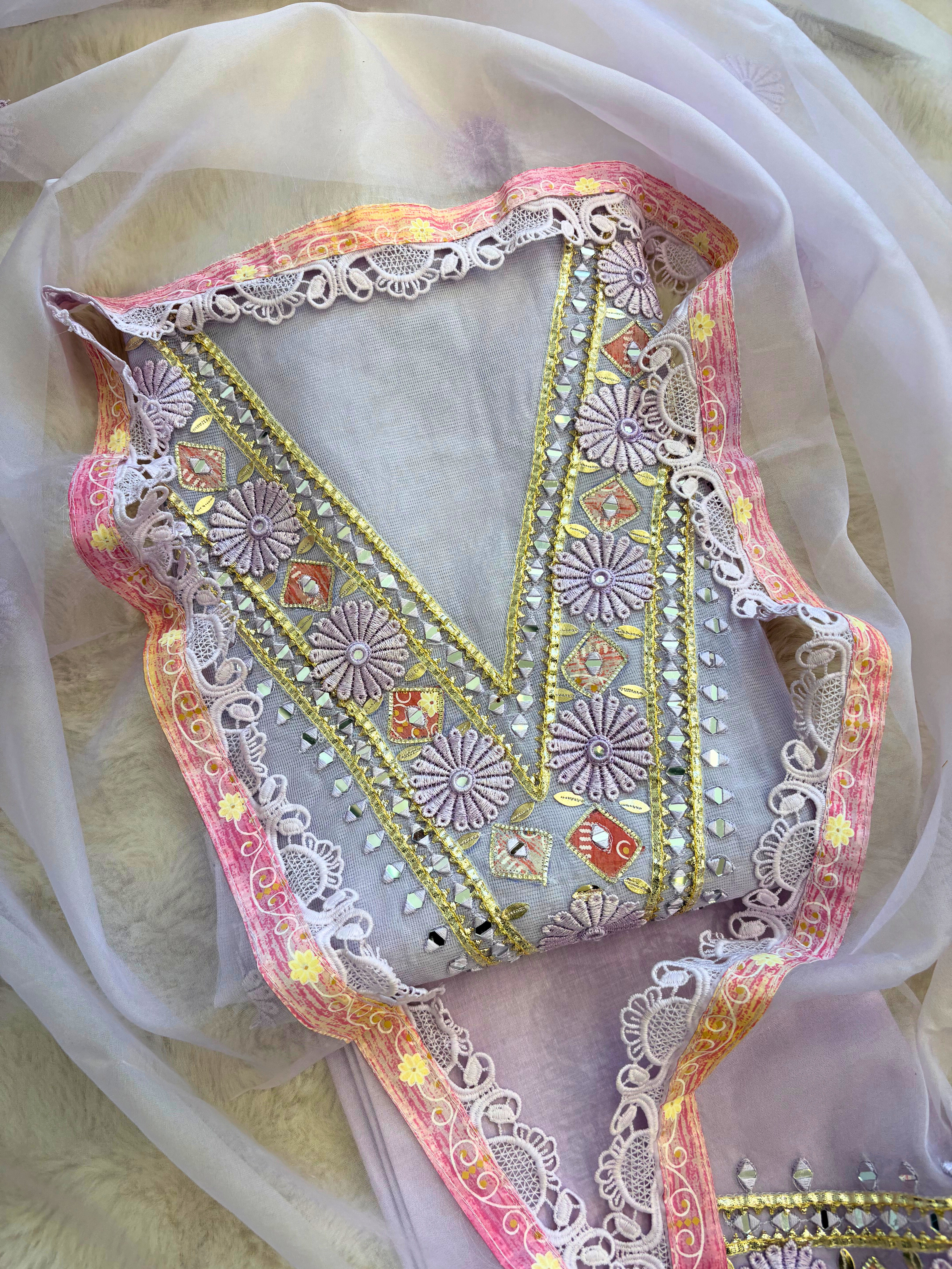 Kota doriya designer unstitched suit - The Zareesh