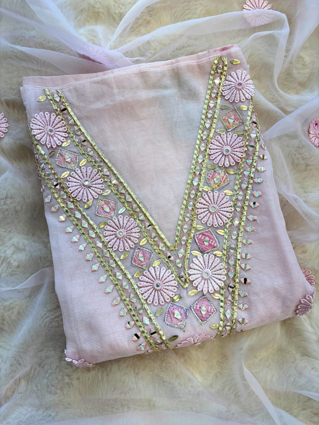 Kota doriya designer unstitched suit - The Zareesh