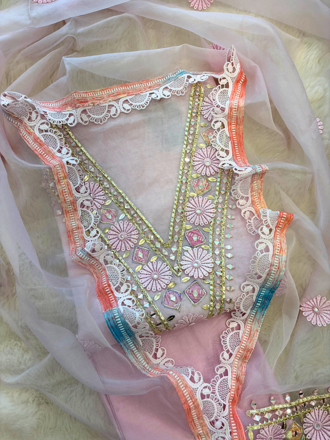 Kota doriya designer unstitched suit - The Zareesh