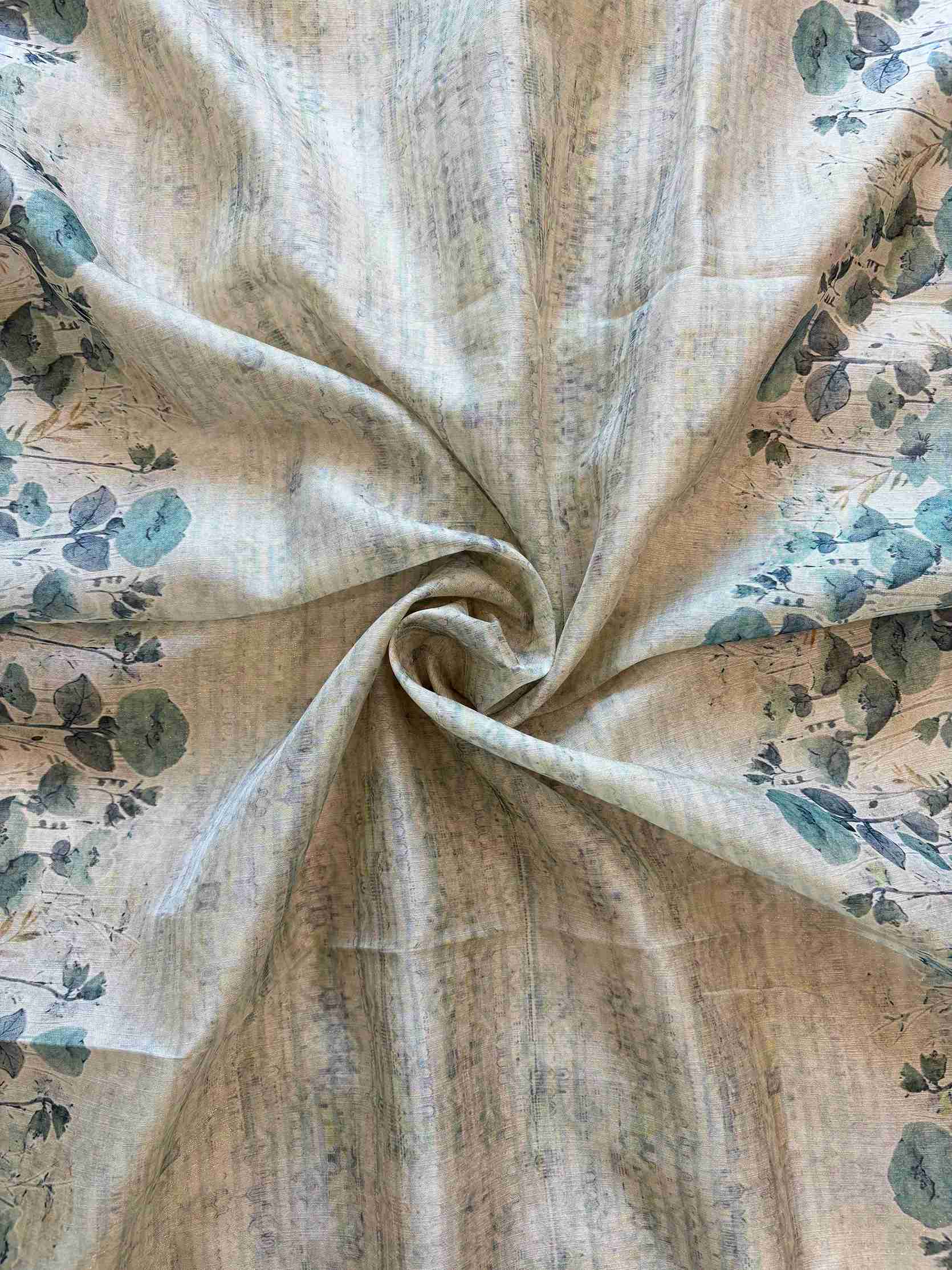 CHANDERI UNSTITCHED SUIT - THE ZAREESH