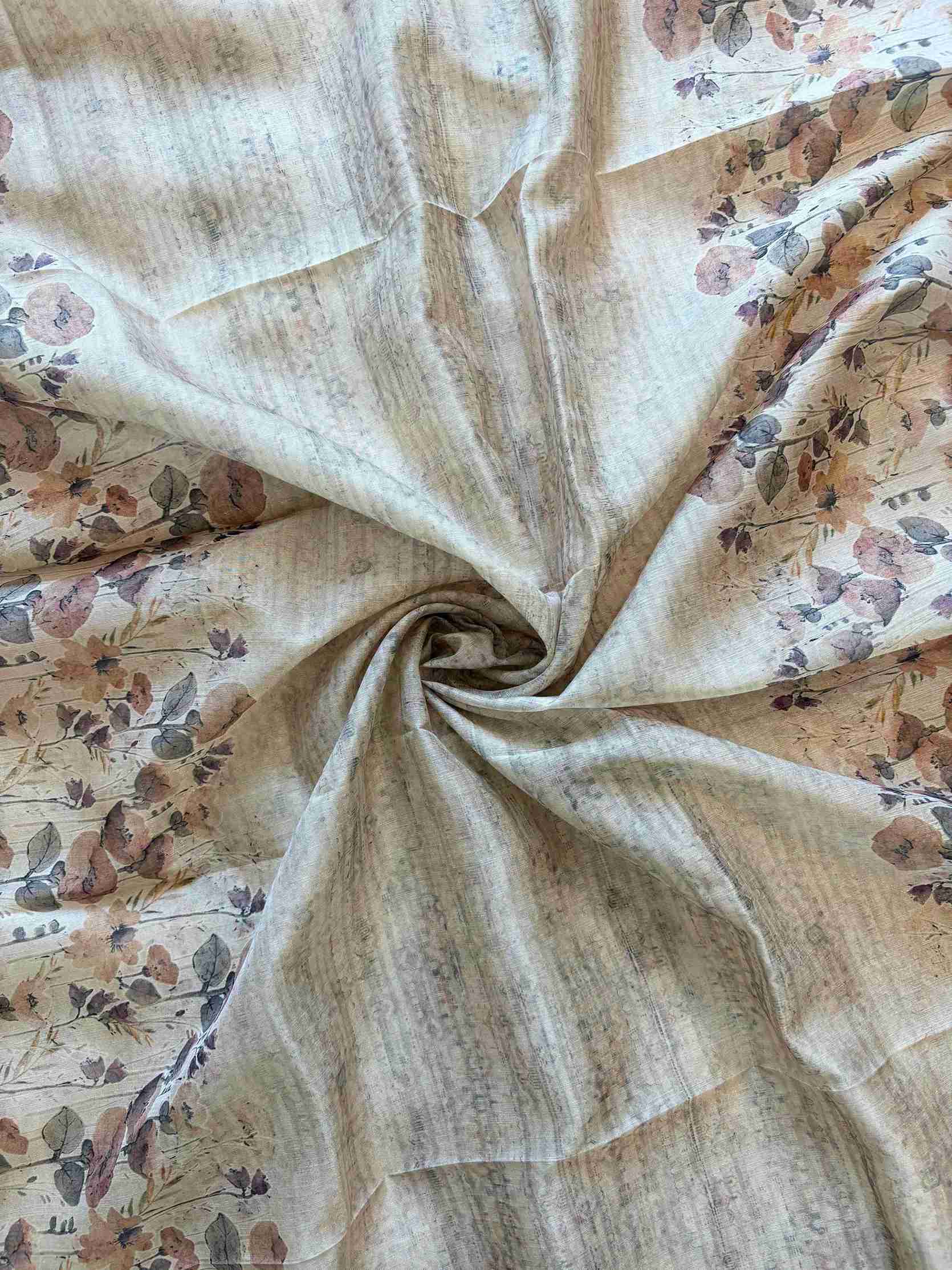 CHANDERI UNSTITCHED SUIT - THE ZAREESH