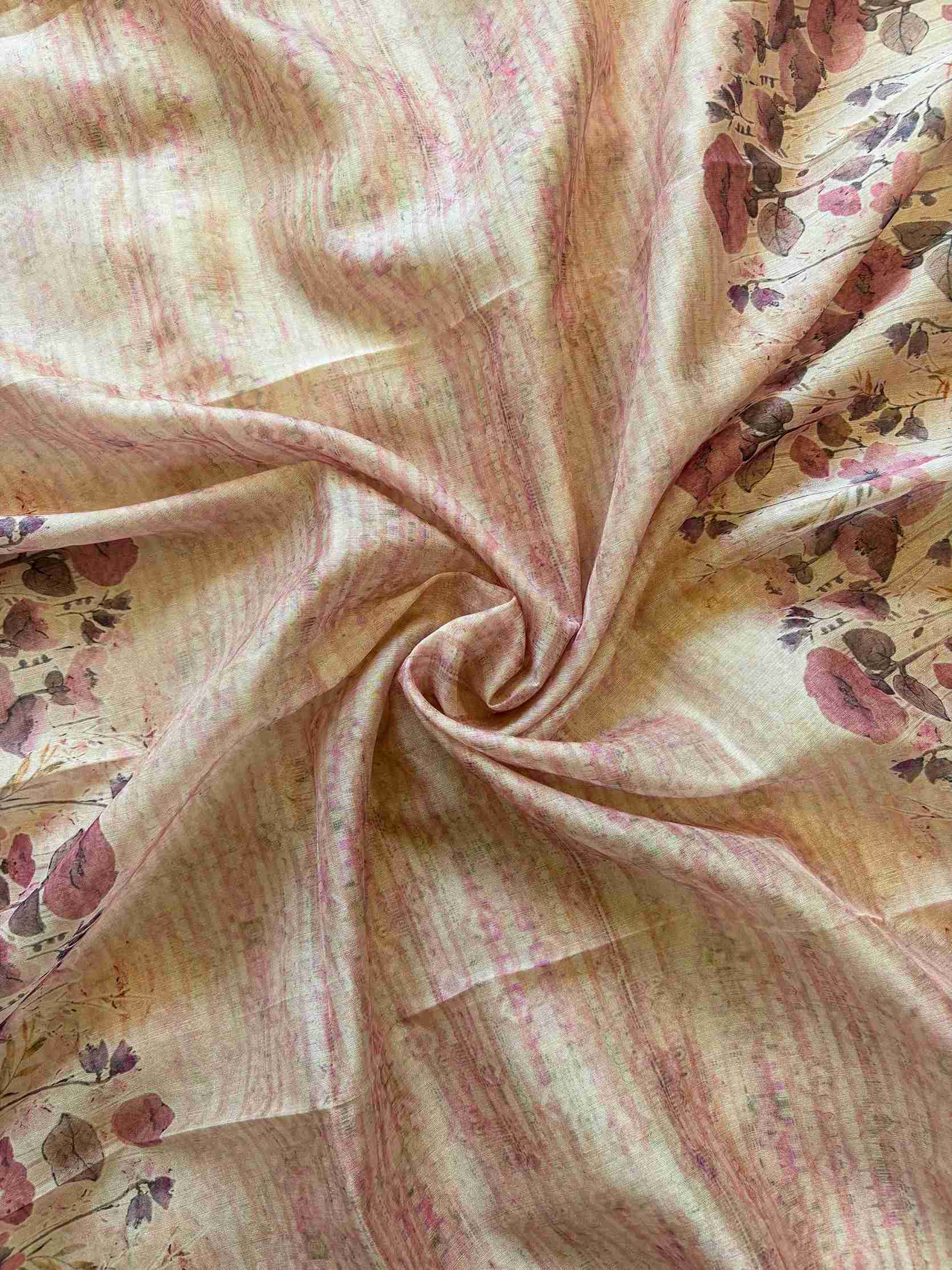 CHANDERI UNSTITCHED SUIT - THE ZAREESH