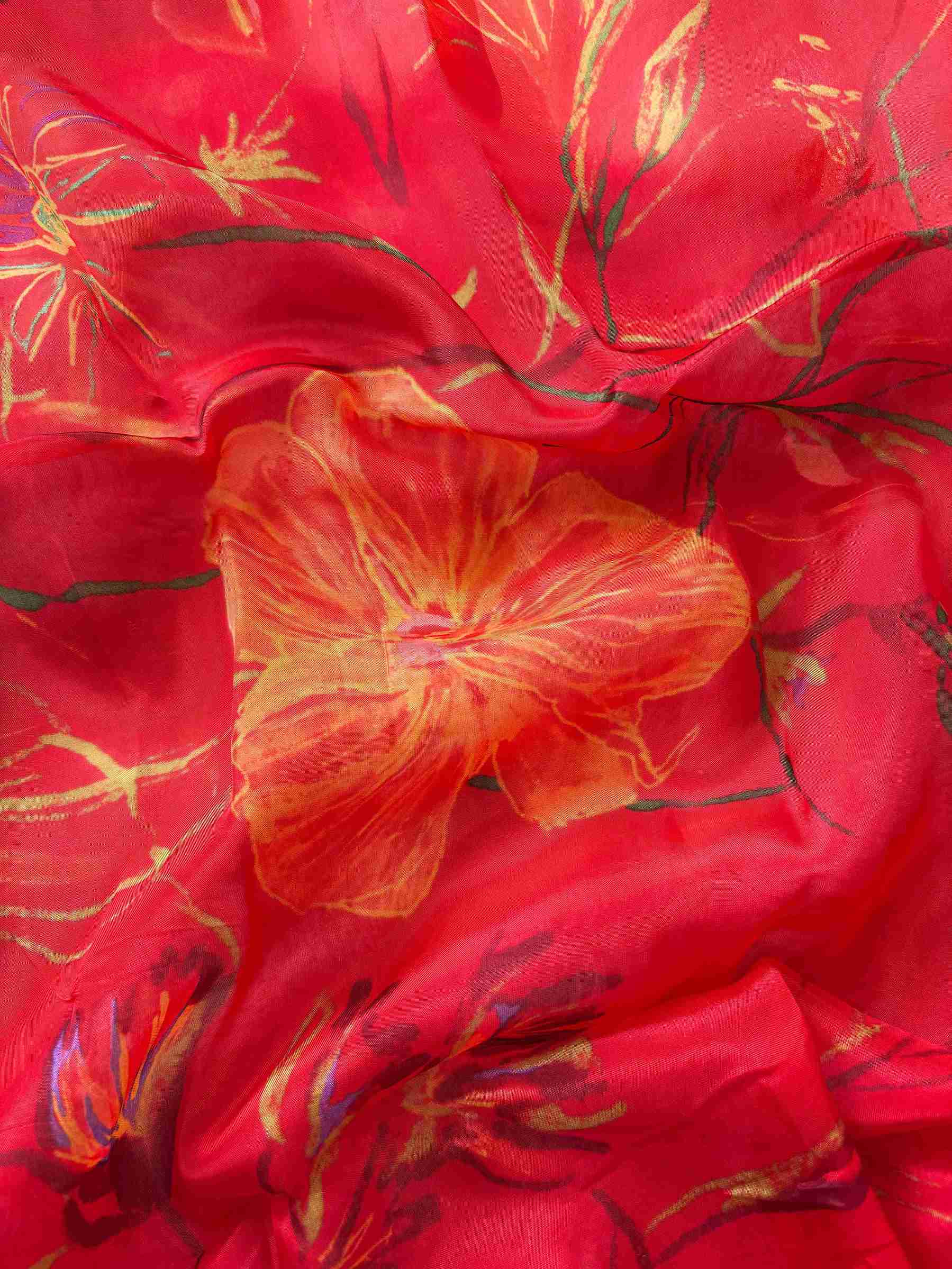 Party wear dress material in glass tissue - The Zareesh