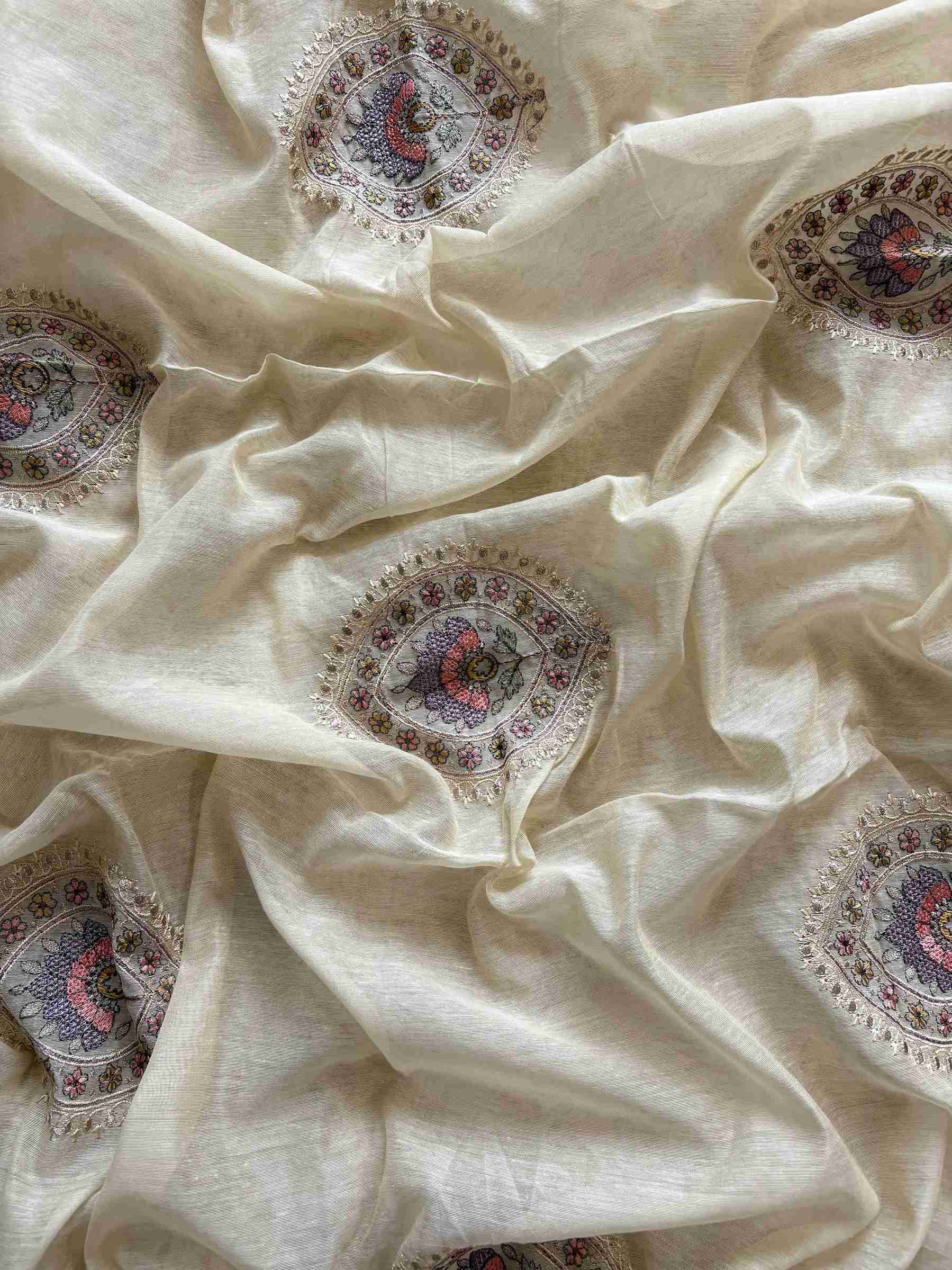 Premium quality chanderi silk Unstitched suits - The Zareesh