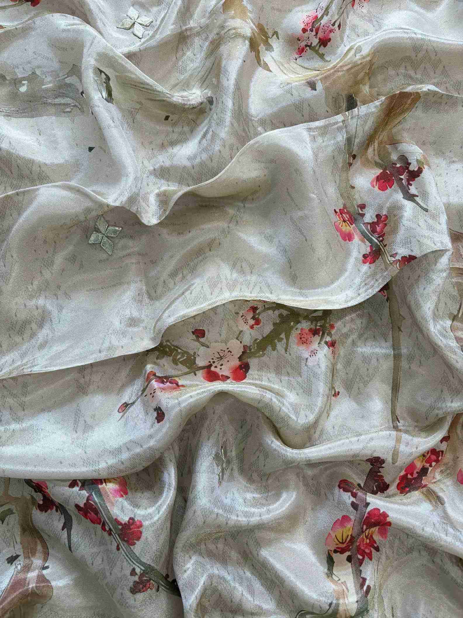 Designer gota patti unstitched suit - The Zareesh