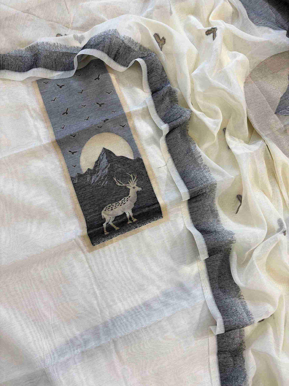 pure linen unstitched suits for ladies for casual ocassions