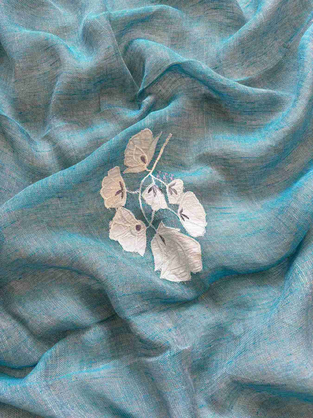 Formal Wear Soft cotton Linen shirt with applique work - The Zareesh