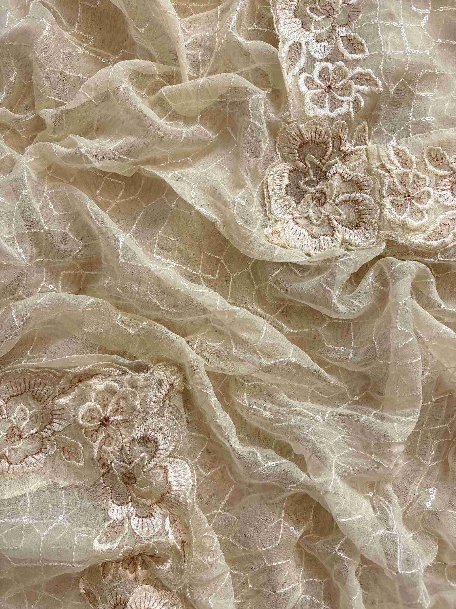 georgette unstitched suit party wear with chiffon dupatta