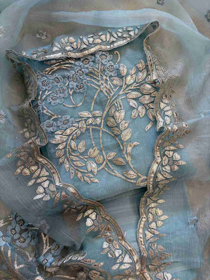 Chiffon Unstitched Suits for Women