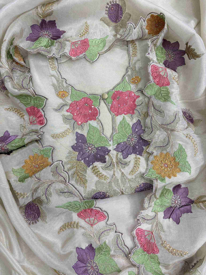 Organza Unstitched Suits for Women