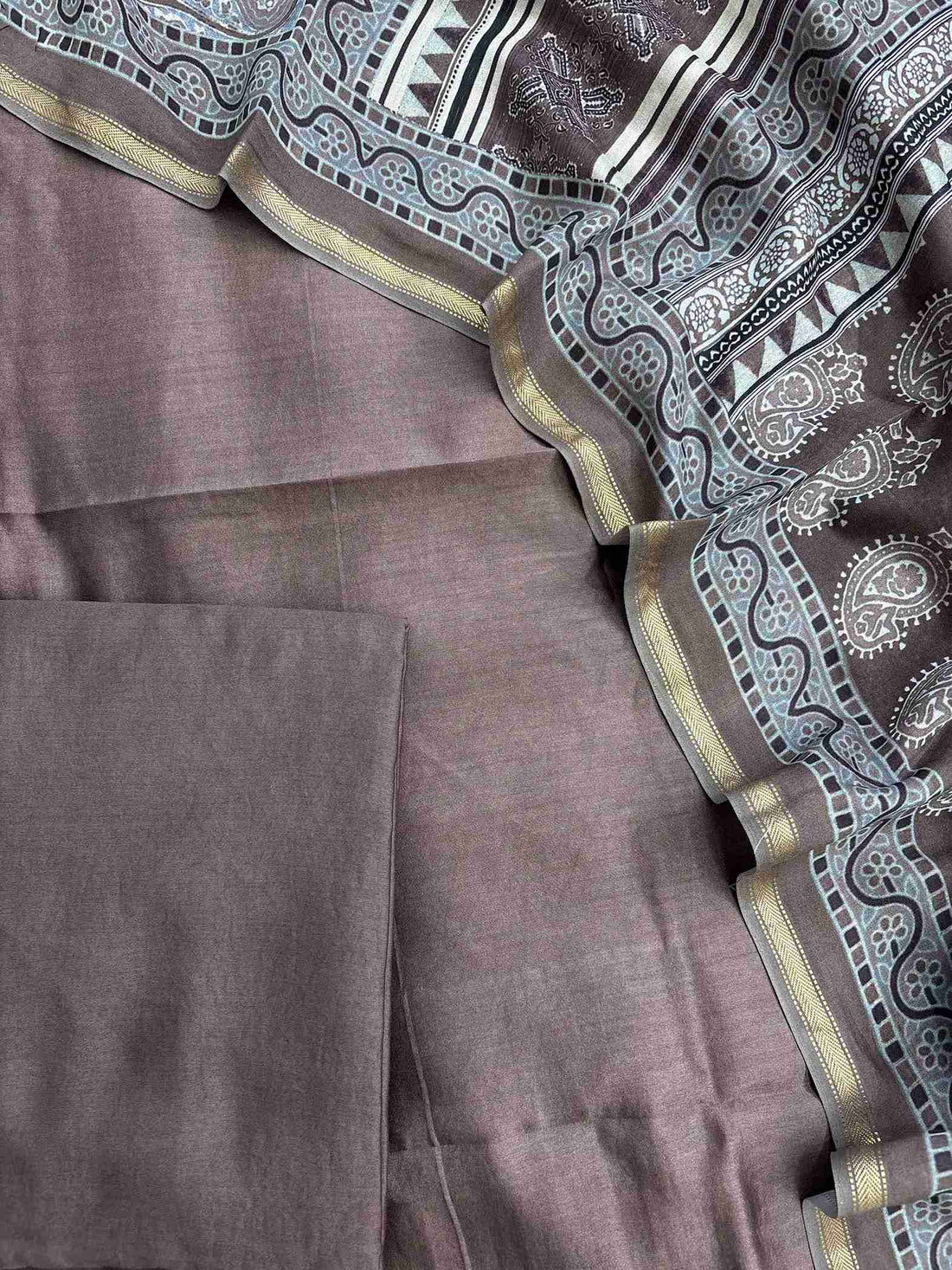Plain Rosewood Brown silk shirt showcasing minimal elegant design